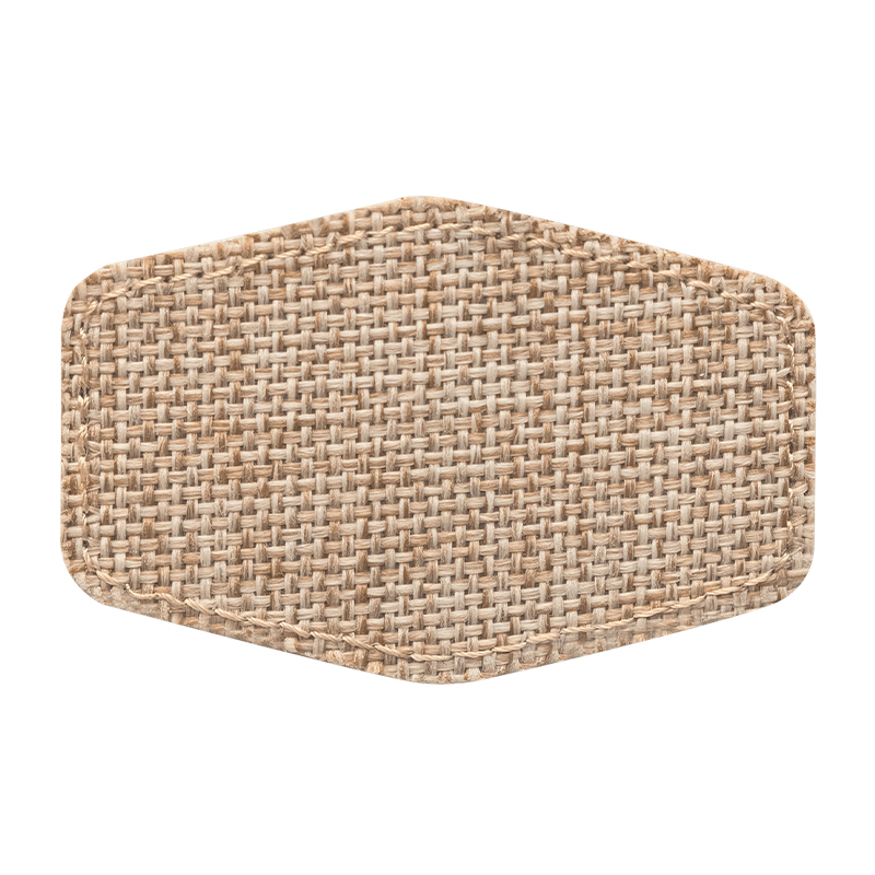 3' x 2' Burlap Hex Sublimerbar Patch med klæbemiddel