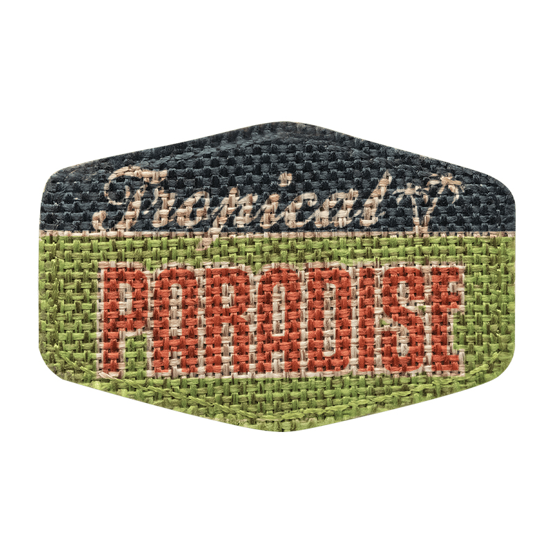3' x 2' Burlap Hex Sublimerbar Patch med klæbemiddel