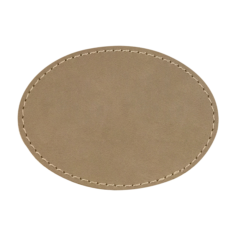 3' x 2' ovale læderlapper