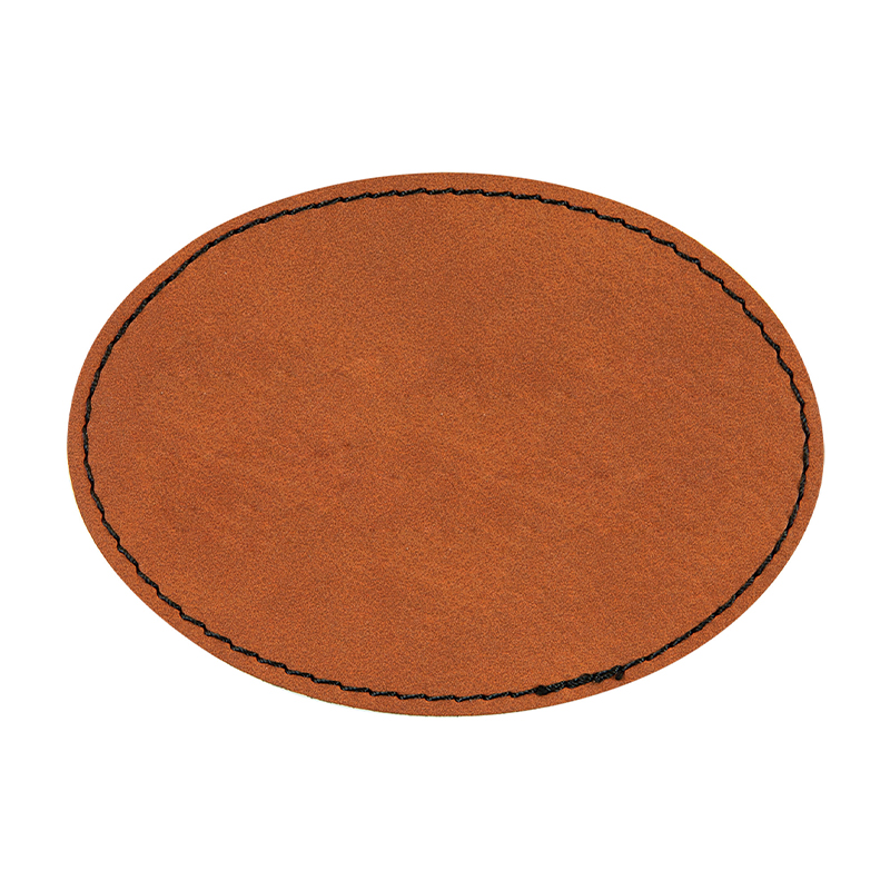 3' x 2' ovale læderlapper