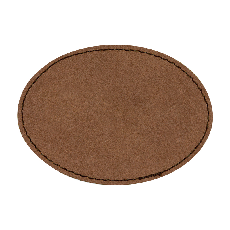 3' x 2' ovale læderlapper