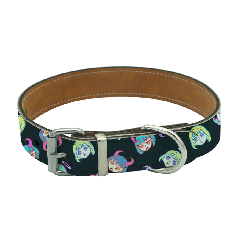 Sublimation læderhalsbånd til hunde - XS Sublimation læderhalsbånd til hunde - XS