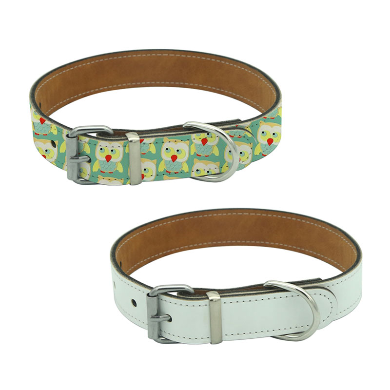 Sublimation læderhalsbånd til hunde - XS Sublimation læderhalsbånd til hunde - XS