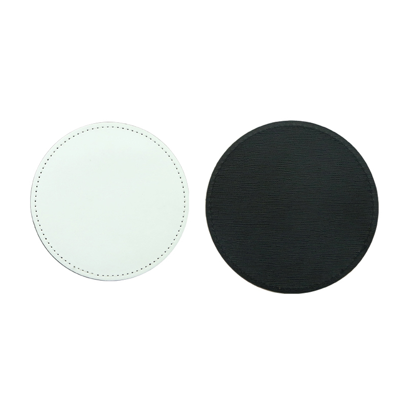 Sublimation PU Læder Krus Coaster -Rund