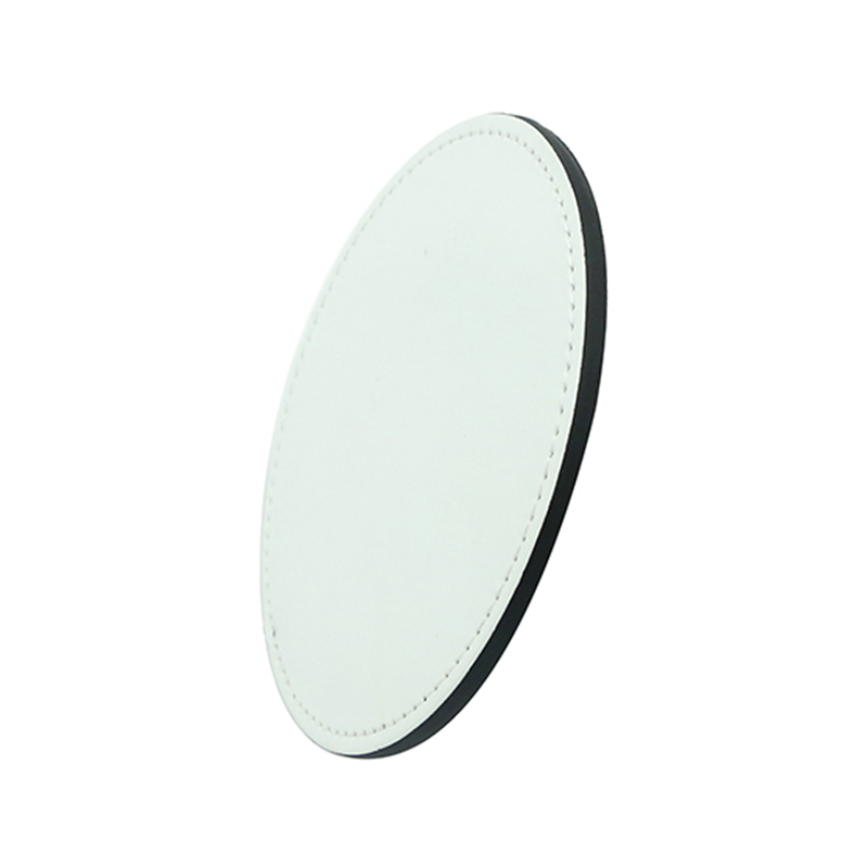 Sublimation PU Læder Krus Coaster -Rund