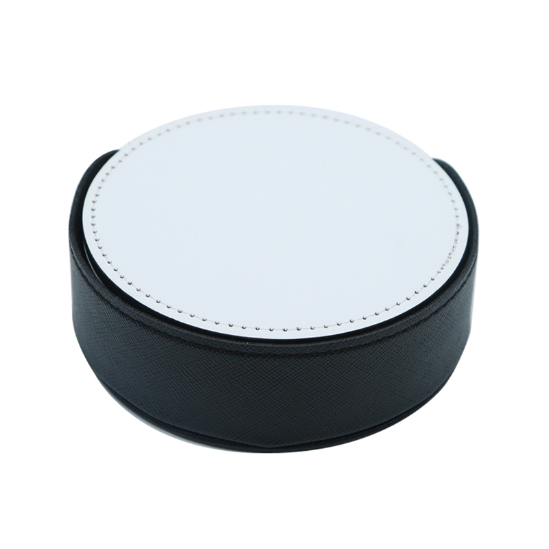 Sublimation PU Læder Krus Coaster -Rund