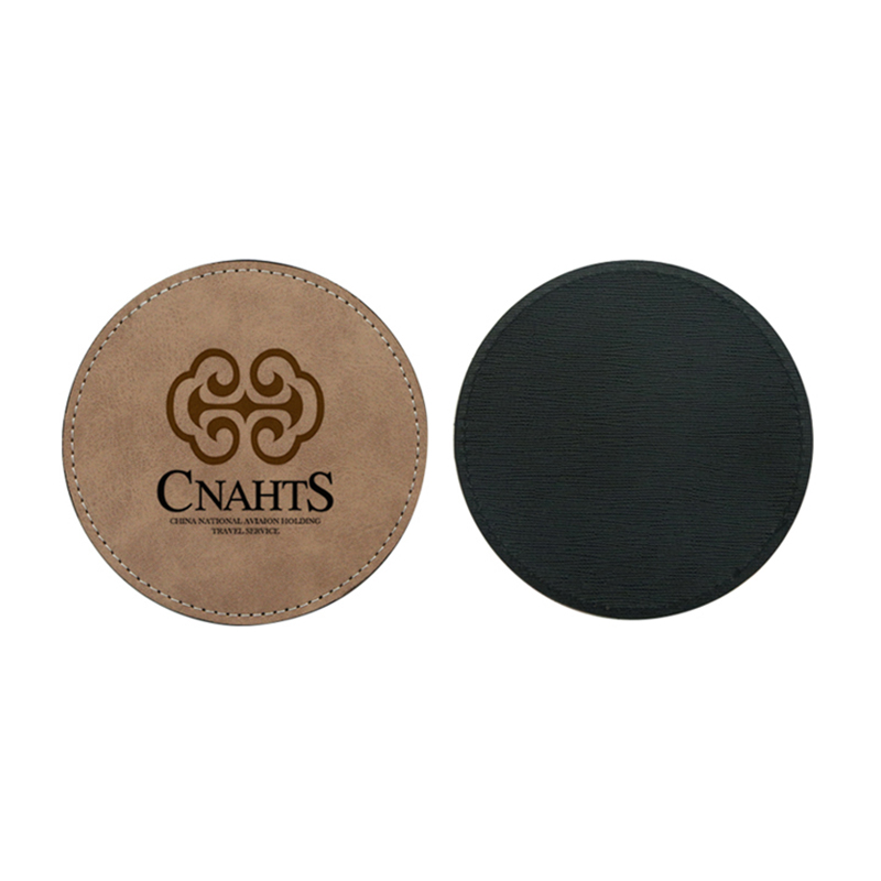 Sublimation PU Læder Krus Coaster -Rund