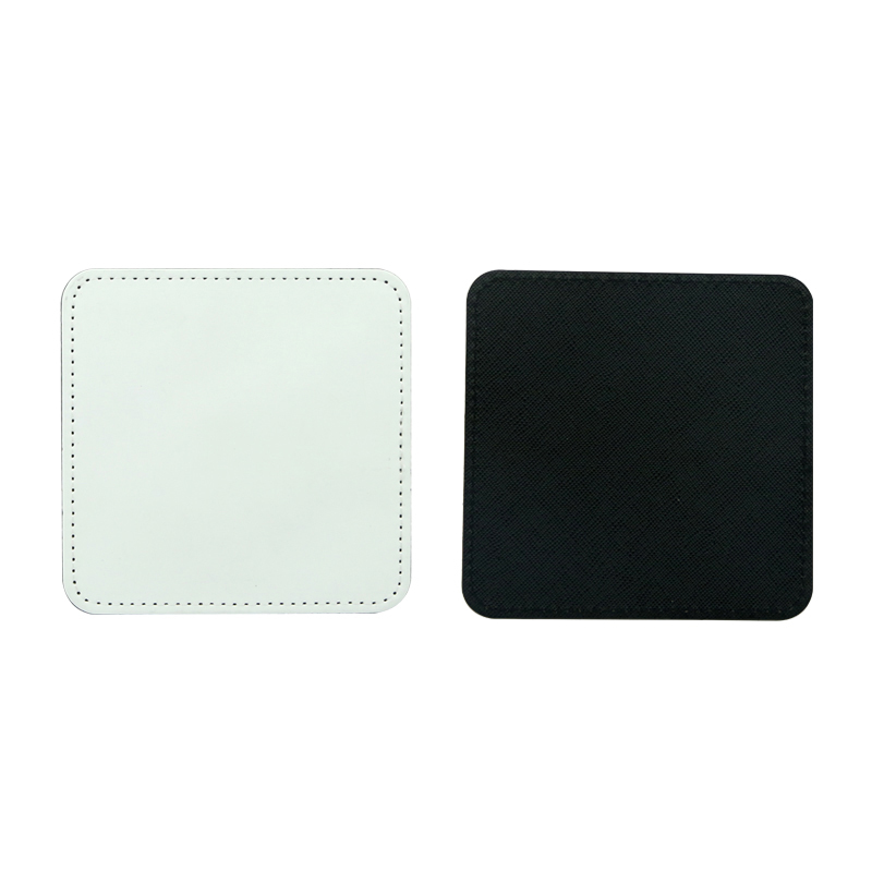 Sublimation PU Læder Krus Coaster - Firkantet
