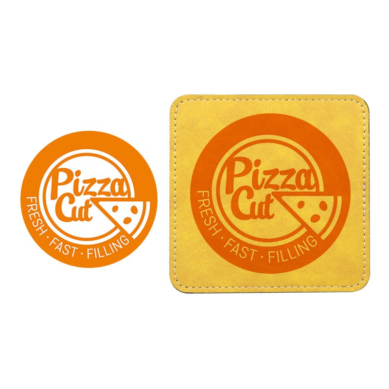 Sublimation PU Læder Krus Coaster - Firkantet