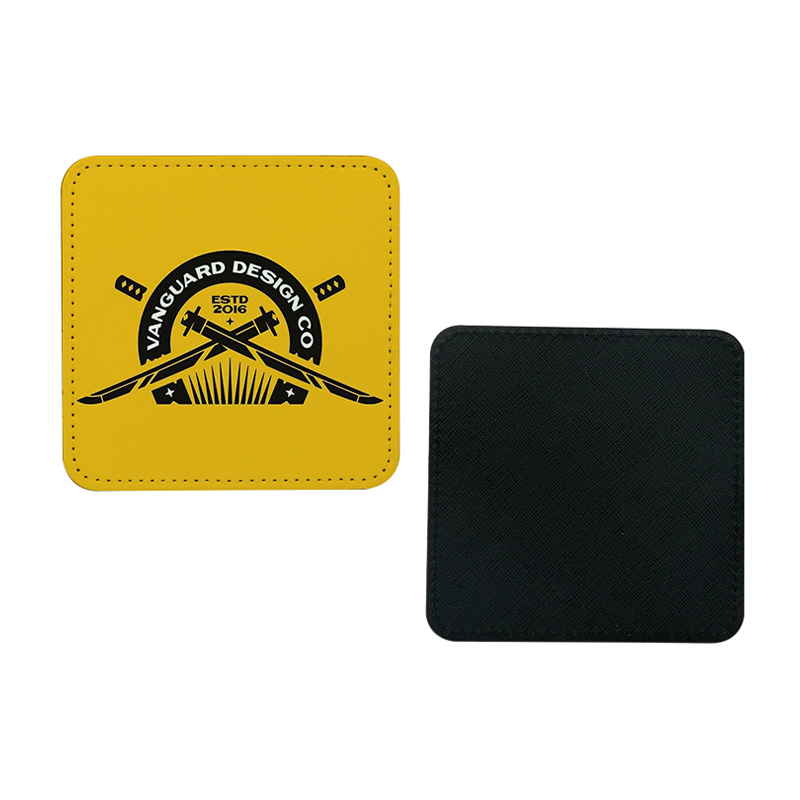 Sublimation PU Læder Krus Coaster - Firkantet