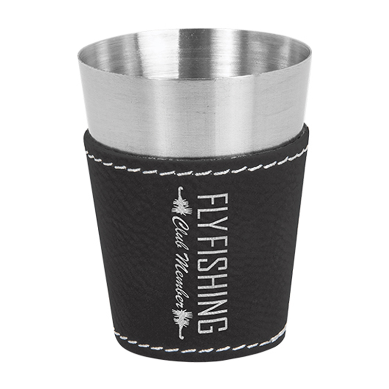 Shotsglas i kunstlæder