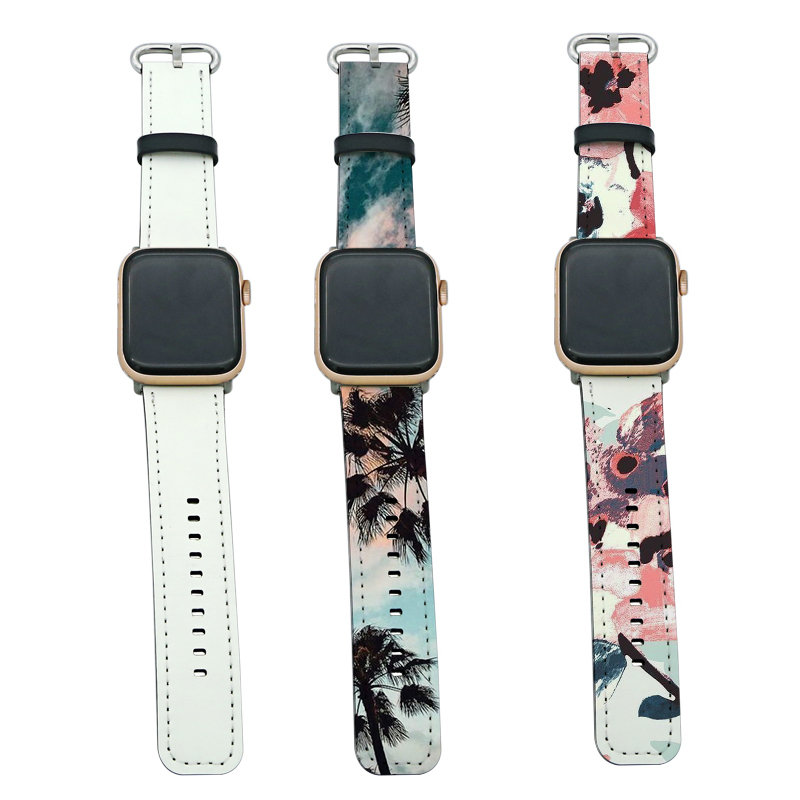 Sublimation PU læder Apple Watch-remme til serie 1/2/3-42 mm