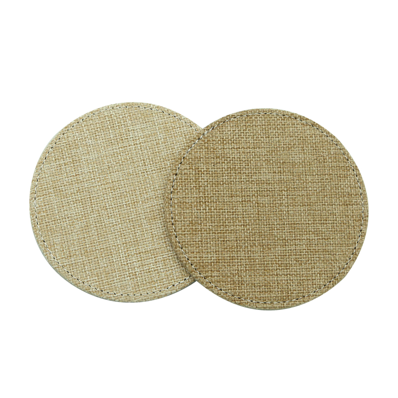 Sublimation Jute Coaster-runde Sublimation Jute Coaster-runde