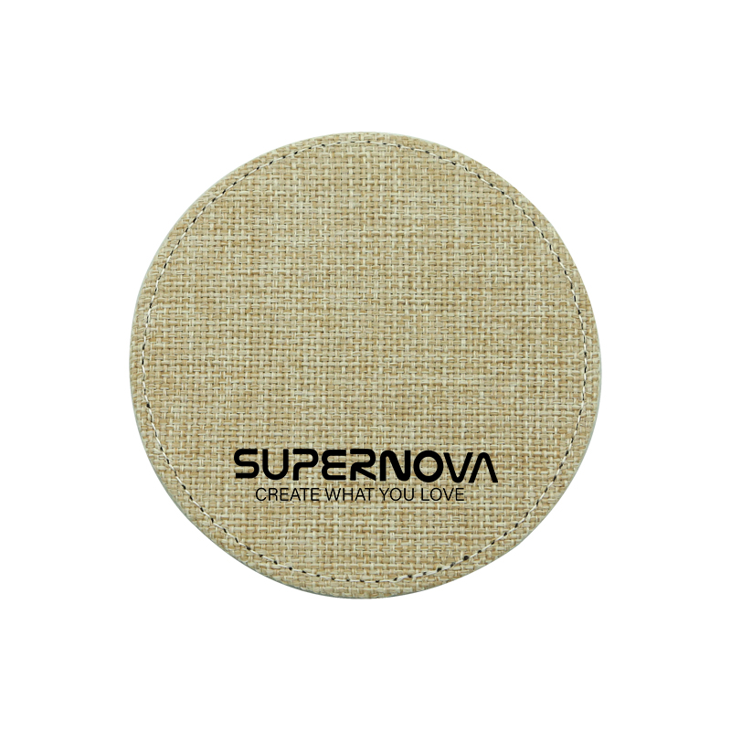 Sublimation Jute Coaster-runde Sublimation Jute Coaster-runde
