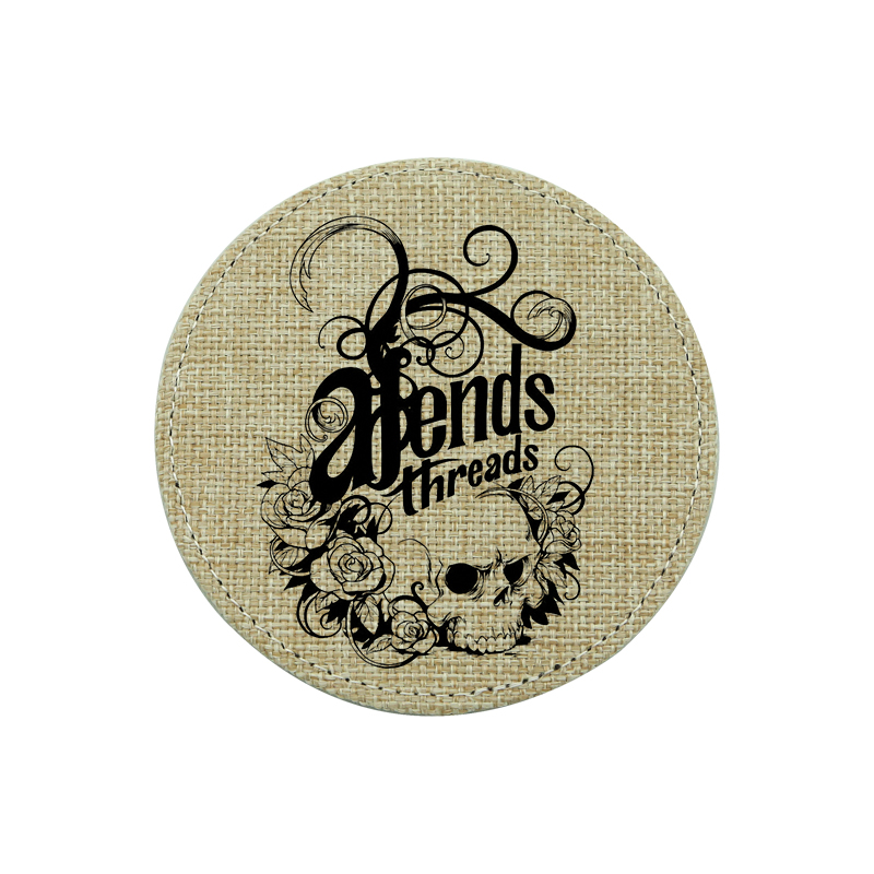 Sublimation Jute Coaster-runde Sublimation Jute Coaster-runde