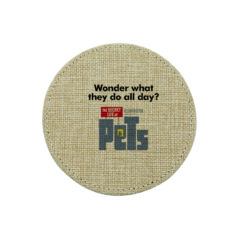 Sublimation Jute Coaster-runde Sublimation Jute Coaster-runde