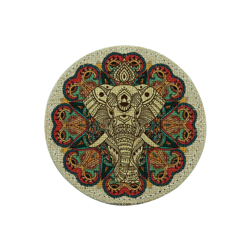 Sublimation Jute Coaster-runde
