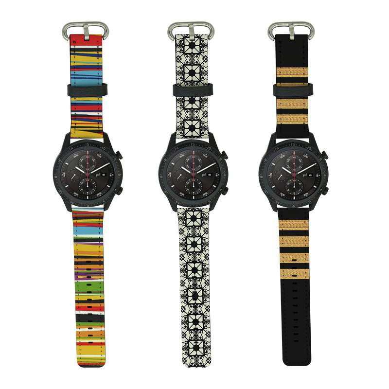 Sublimation PU læder Samsung/Huawei urremme 22mm