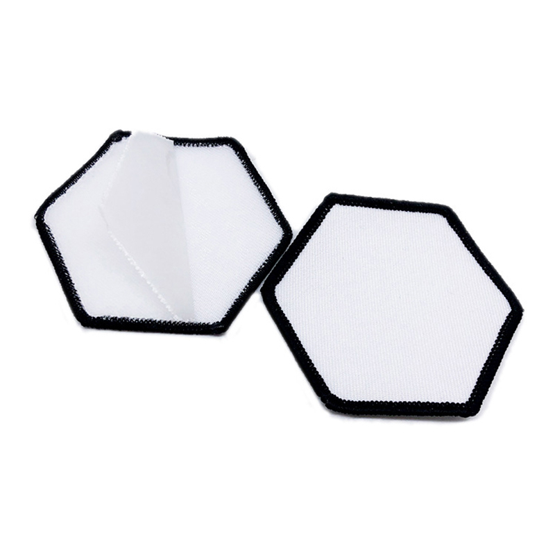2 1/2' x 2 1/2' firkantede sublimationslæderlapper med klæbemiddel