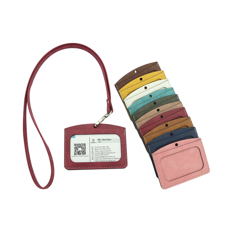 Sublimation Leatherette ID Badge Holder - Vandret