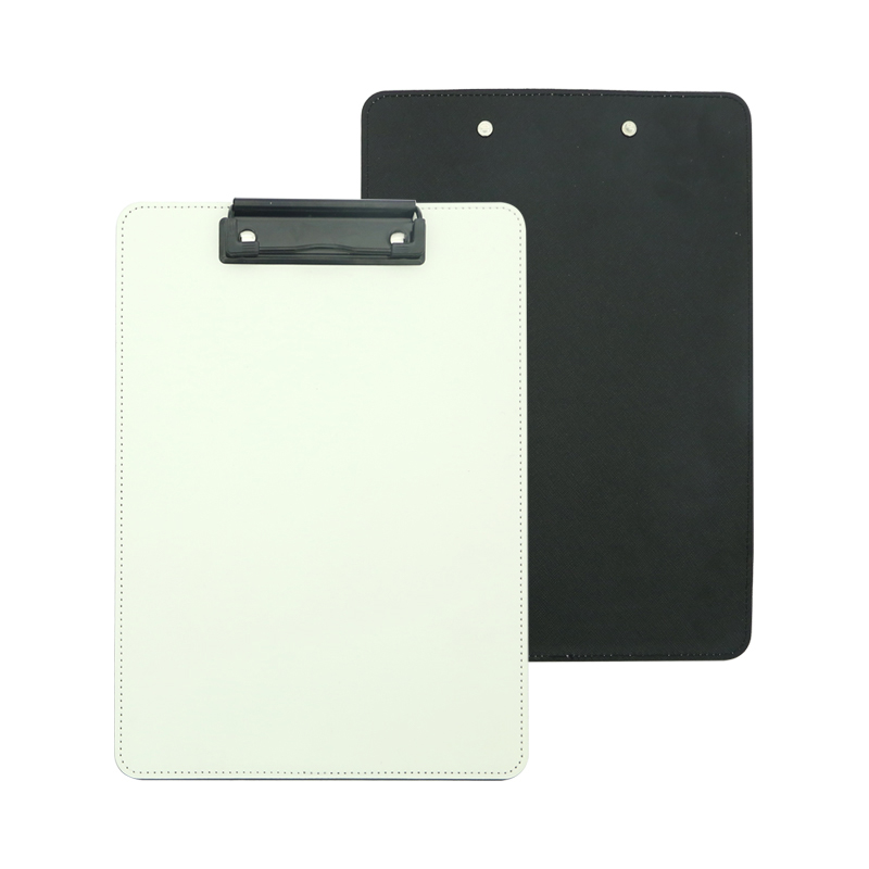 Sublimation PU læder clipboard med metal klip - A4