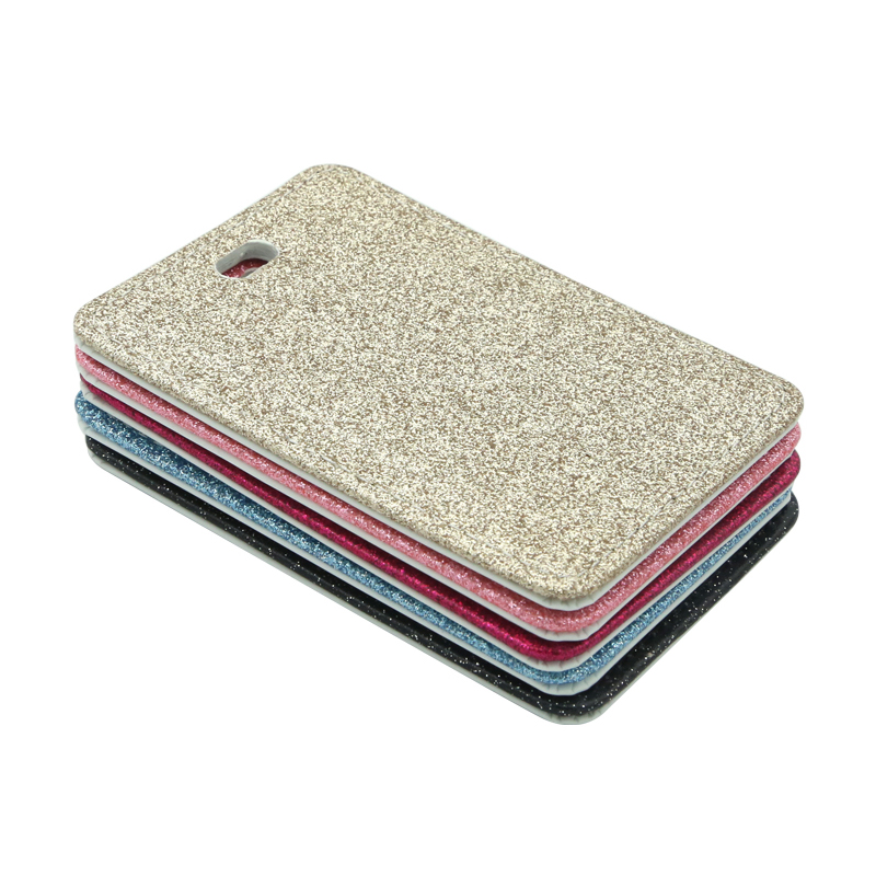 Sublimation Glitter Læder Bagagemærke - Enkeltside Printbar