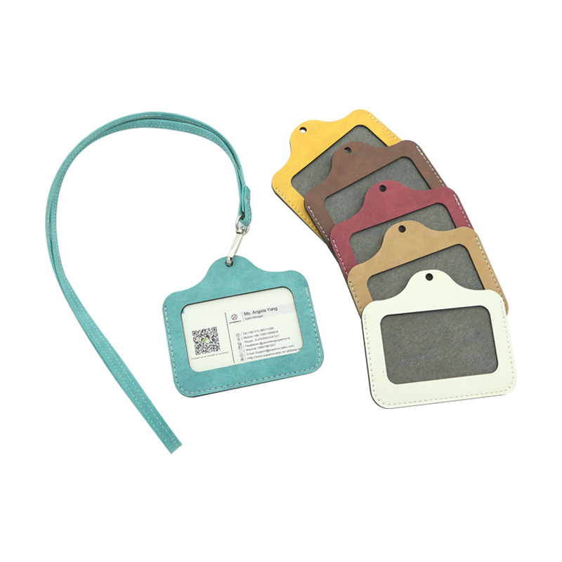 Sublimation Leatherette ID Badge Holder - Vandret