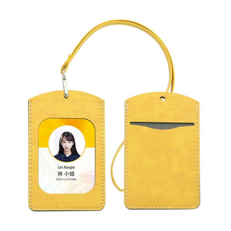 Sublimation Leatherette ID Badge Holder - Lige Dobbelt Card Layer Sublimation Leatherette ID Badge Holder - Lige Dobbelt Card Layer