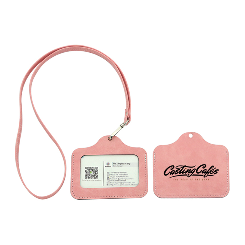 Sublimation Leatherette ID Badge Holder - Vandret
