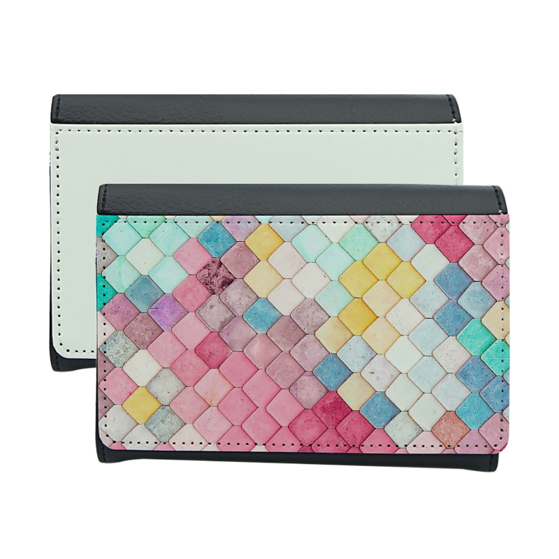 Sublimation læder bifold pung - kort
