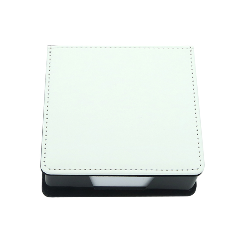 Sublimation Leatherette Sticky Notes Box - Firkantet