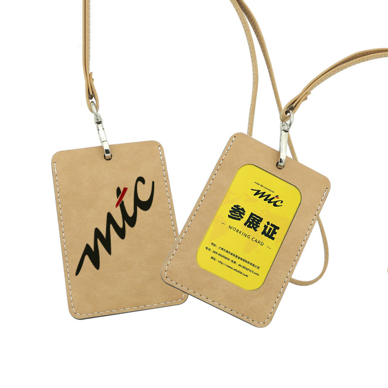 Sublimation Leatherette ID Badge Holder - Lige
