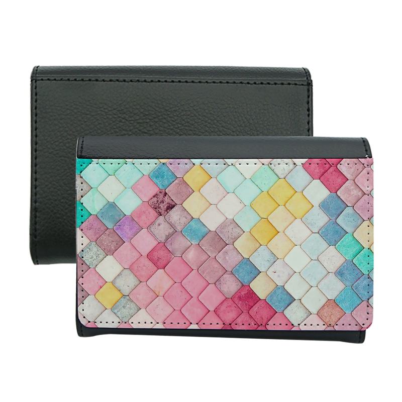 Sublimation læder bifold pung - kort