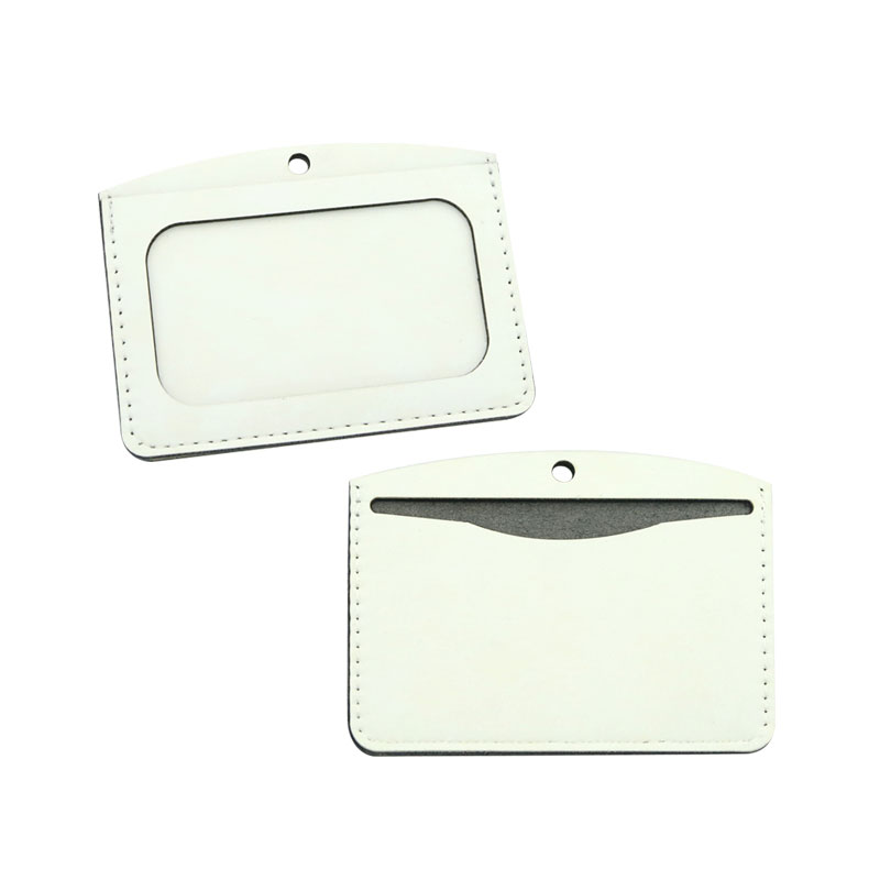 Sublimation Leatherette ID Badge Holder - Vandret dobbelt kortlag Sublimation Leatherette ID Badge Holder - Vandret dobbelt kortlag