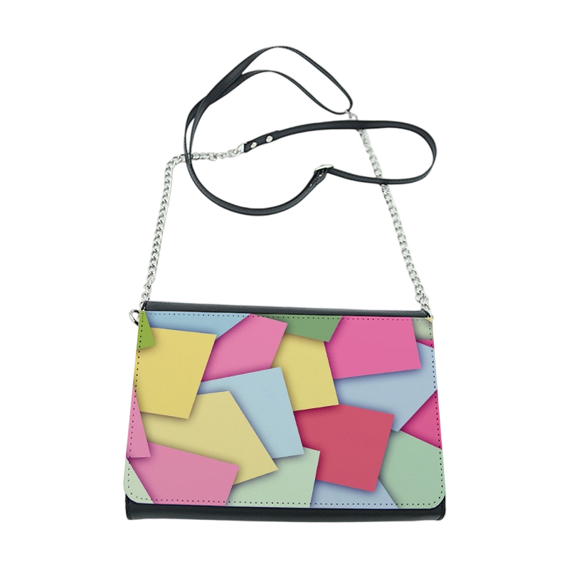 Sublimation Leatherette Stor Skuldertaske med 2 par Magnetics 