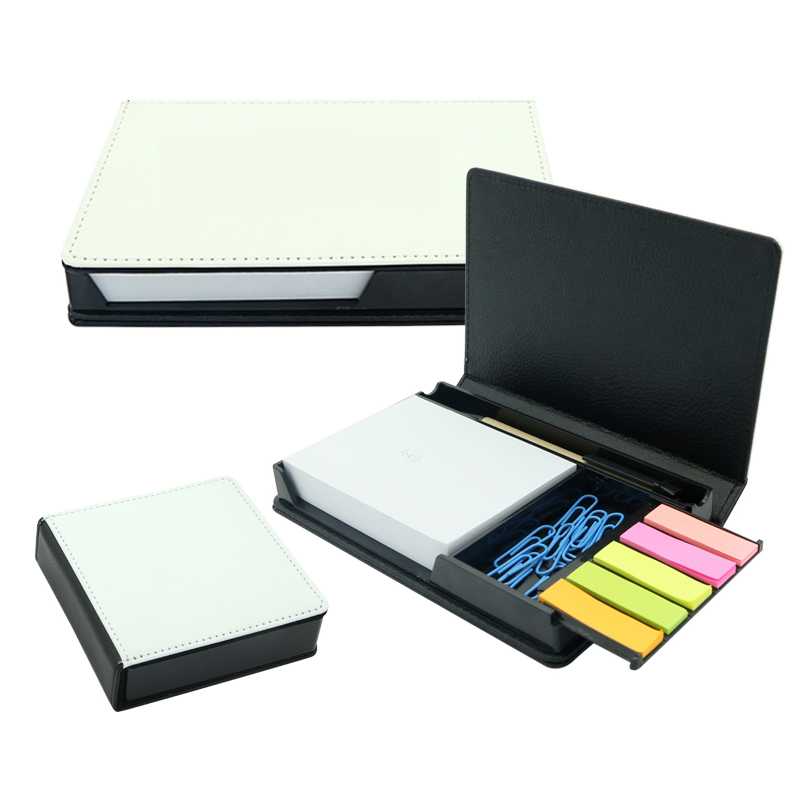 Sublimation Leatherette Sticky Notes Box - Rectangle