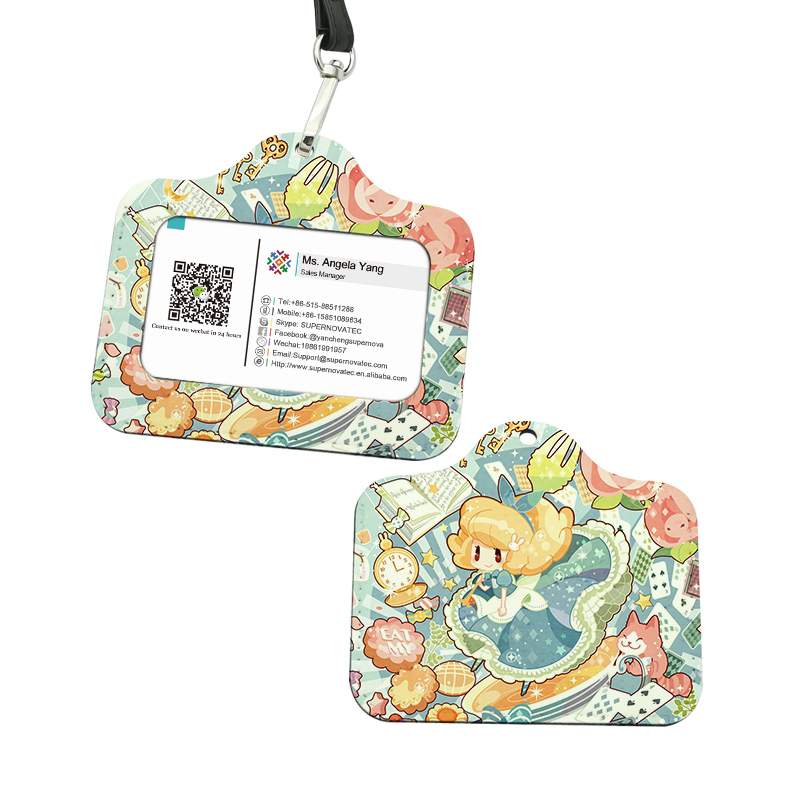 Sublimation Leatherette ID Badge Holder - Vandret
