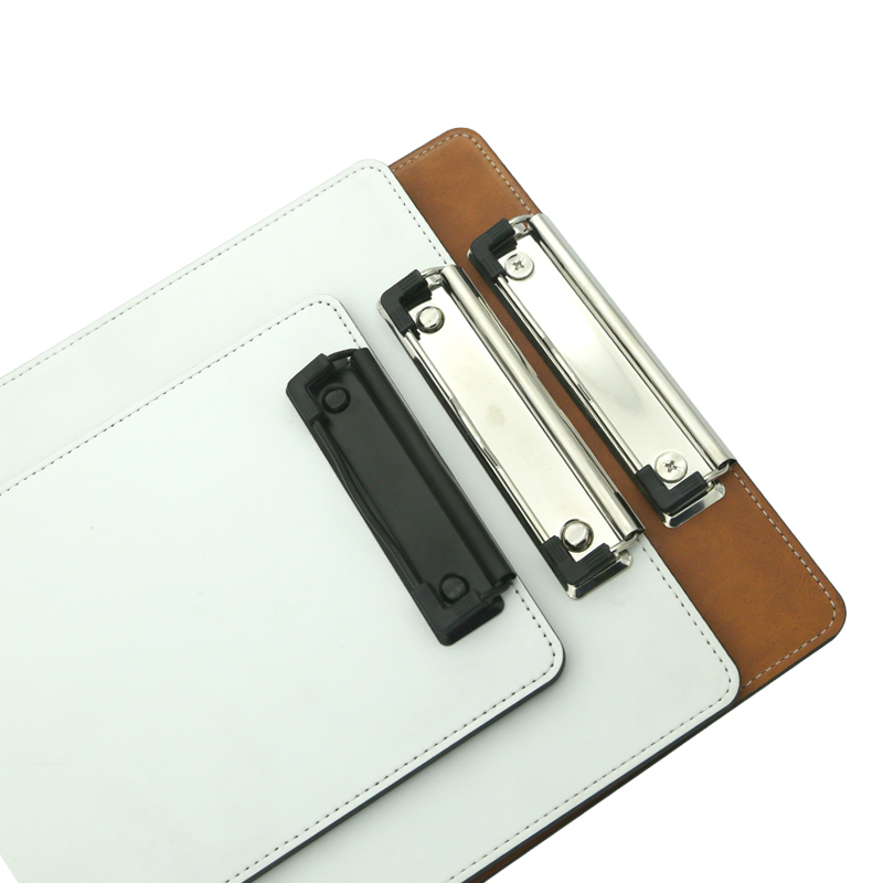 Sublimation PU læder clipboard med metal klip - A5