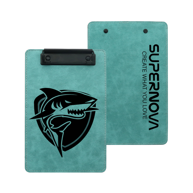 Sublimation PU læder clipboard med metal klip - A4