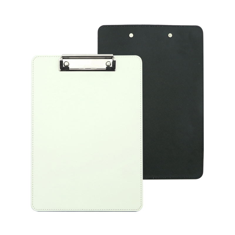 Sublimation PU læder clipboard med metal klip - A5