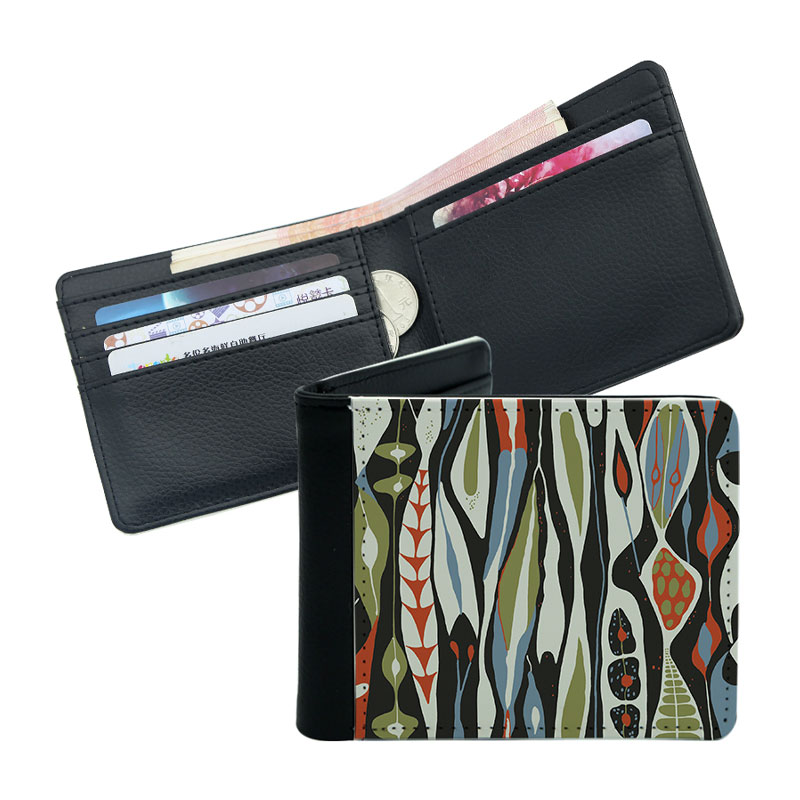 Mænds Sublimation Leatherette Bifold tegnebog