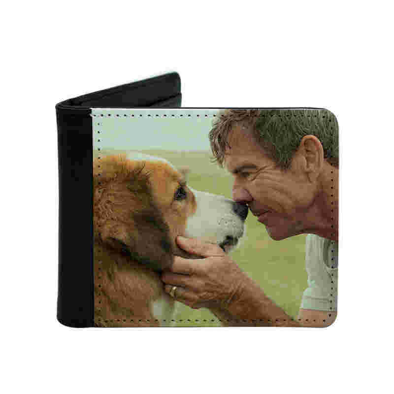 Mænds sublimation læder bifold tegnebog med møntlomme