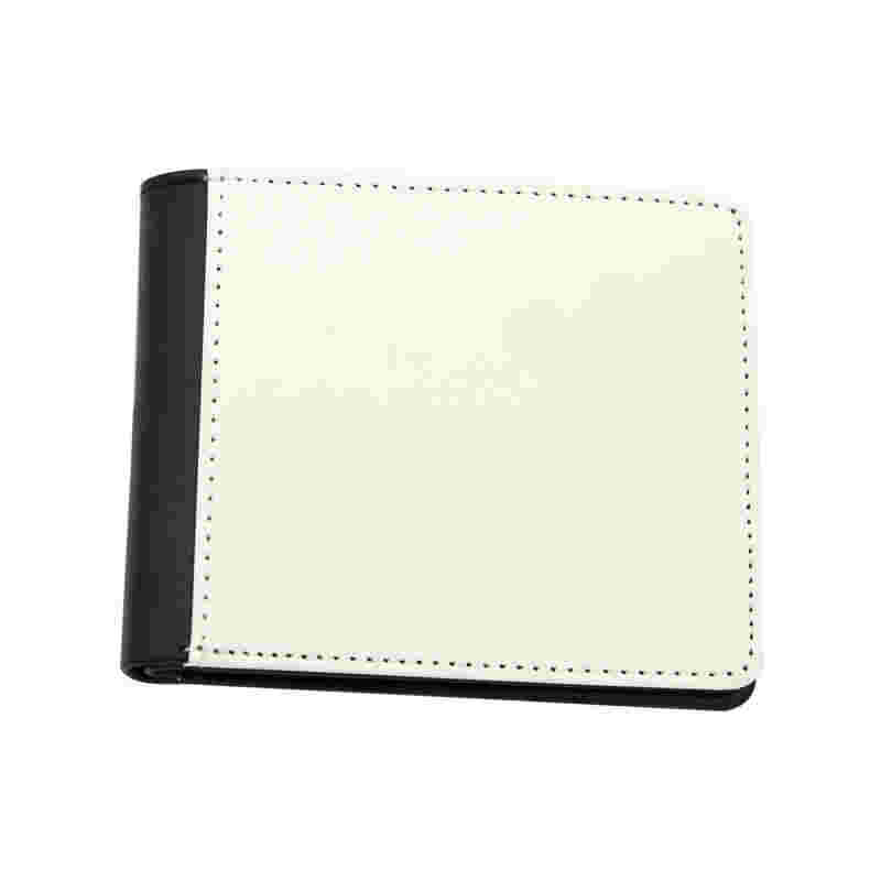 Mænds sublimation læder bifold tegnebog med møntlomme
