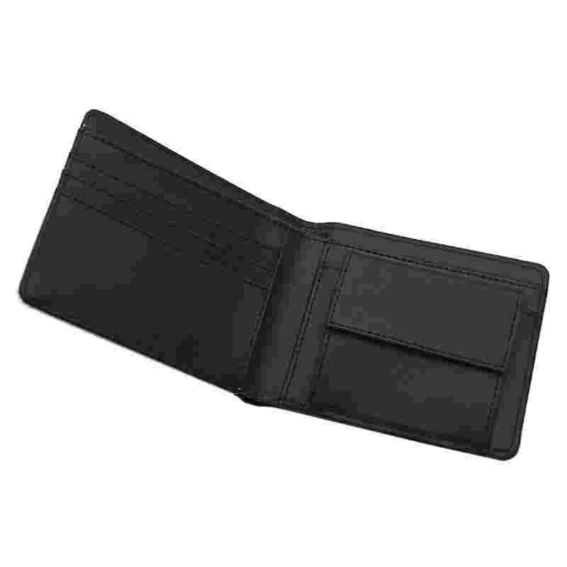 Mænds sublimation læder bifold tegnebog med møntlomme
