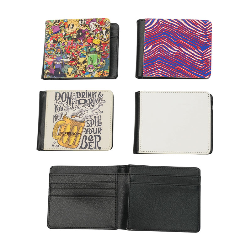 Mænds Sublimation Leatherette Bifold tegnebog