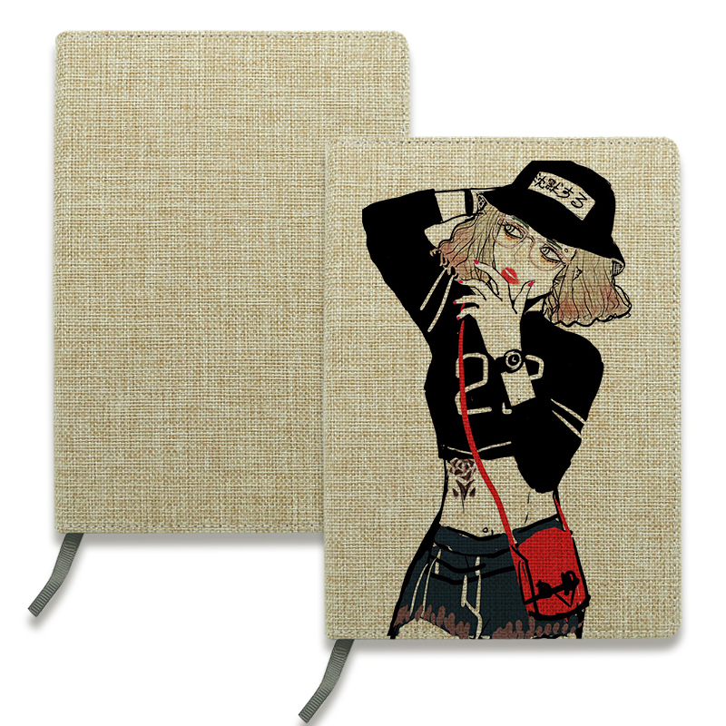 Sublimation Jute Notebook - A4 størrelse