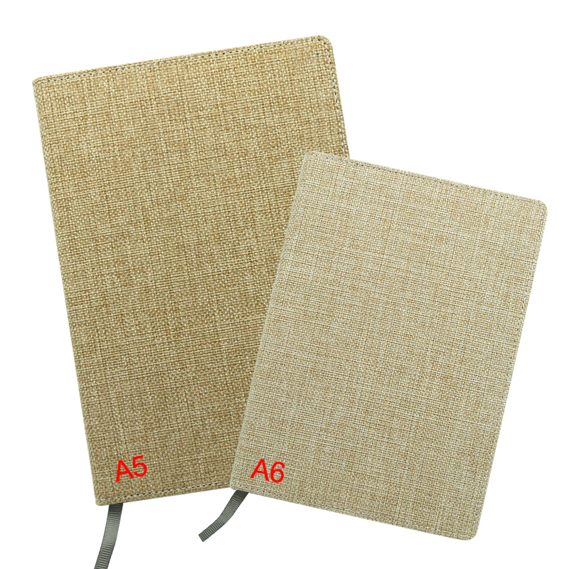 Sublimation Jute Udskiftelig notesbog - A6 størrelse