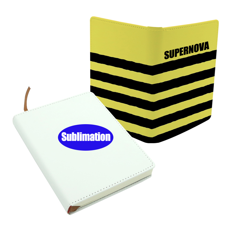 Sublimation PU læder notesbog - A4 størrelse